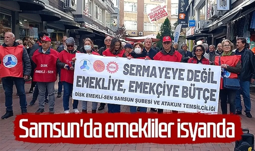 Samsun'da emekliler isyanda 