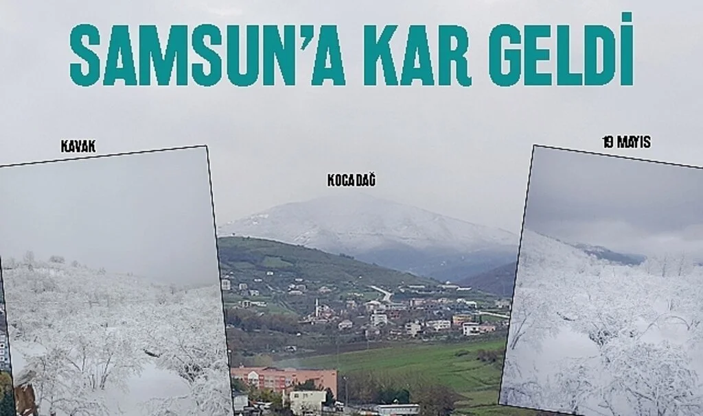 Samsun'da Kar Yağışı
