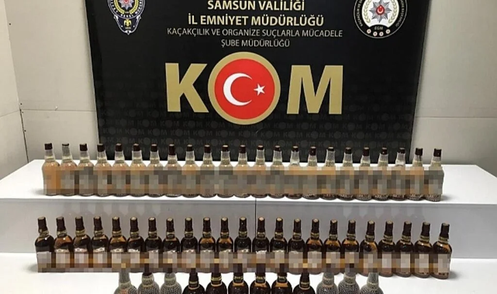 Samsun'da Yılbaşı Öncesi Sahte İçki Ele Geçirildi