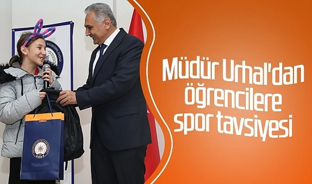 Samsun İl Emniyet Müdürü Ömer Urhal'dan öğrencilere spor tavsiyesi