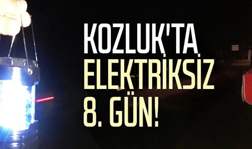 Samsun Kozluk'ta Elektriksiz 8. Gün!