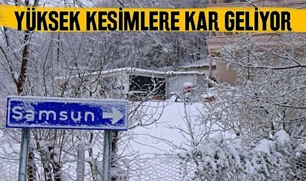 Samsun'un Yüksek Kesimlerinde Bu Gece Kar Yağışı Bekleniyor
