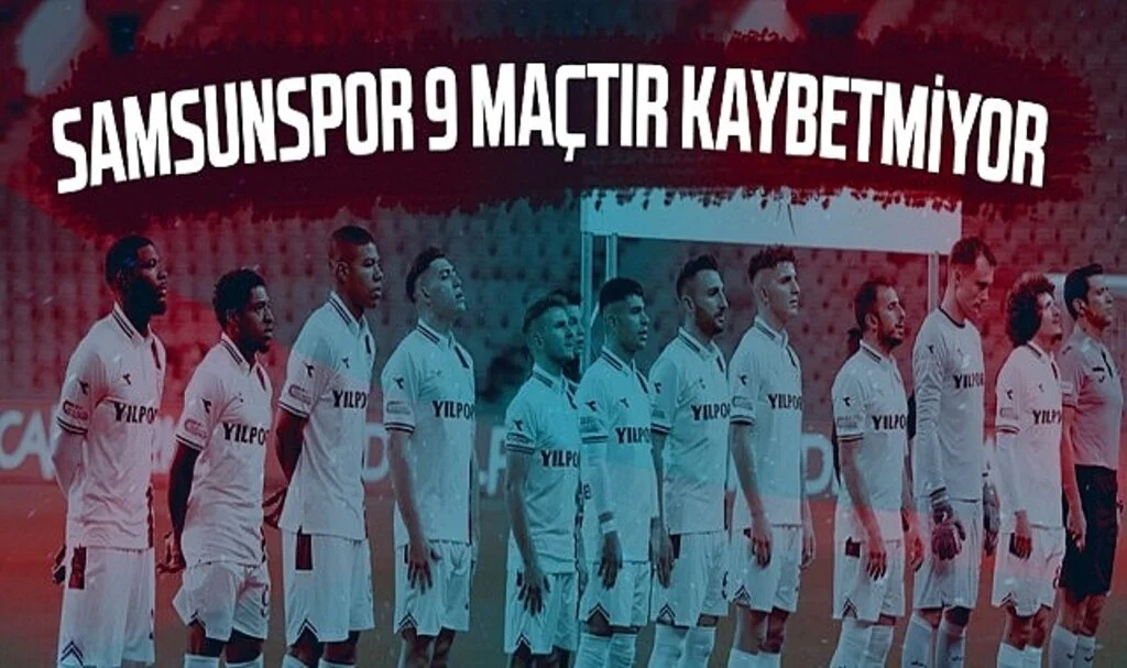 Samsunspor 9 maçtır kaybetmiyor
