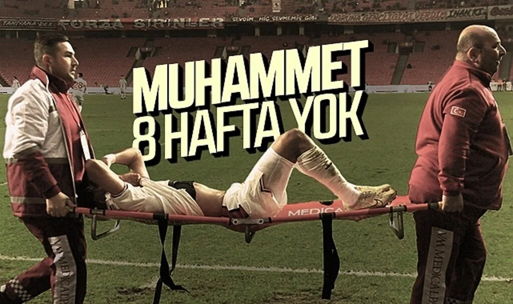 Samsunspor'da Muhammet 8 hafta yok