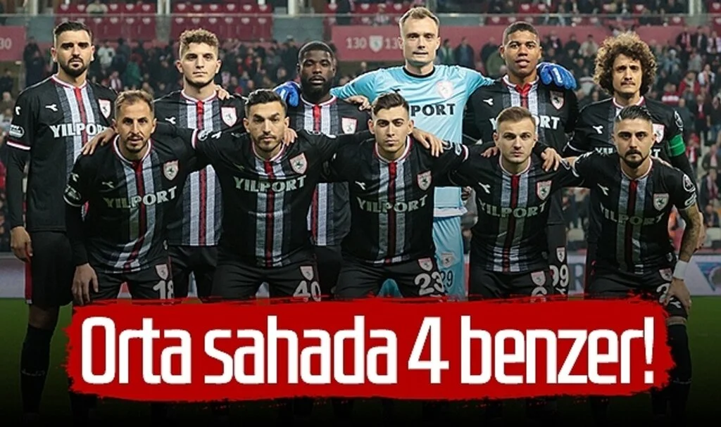 Samsunspor'da orta sahada 4 benzer!