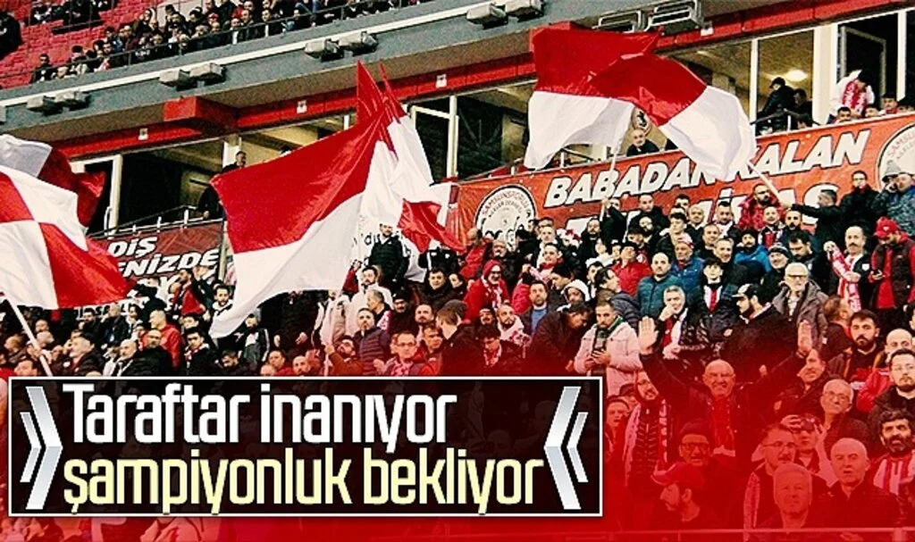 Samsunspor taraftarı inanıyor, şampiyonluk bekliyor