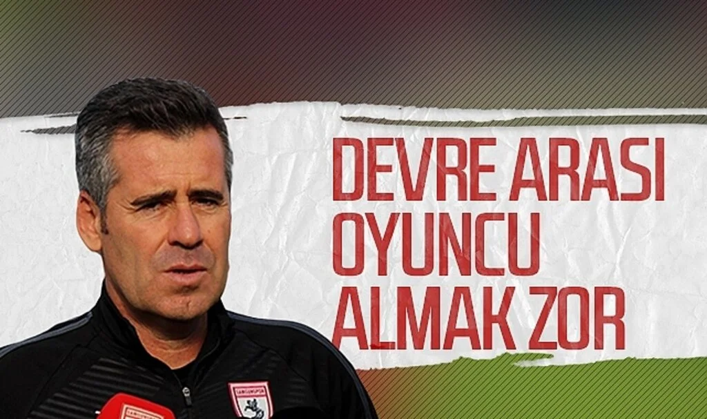 Samsunspor Teknik Direktörü Hüseyin Eroğlu: Devre arası oyuncu almak zor