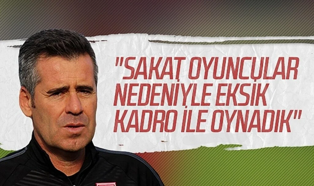 Samsunspor Teknik Direktörü Hüseyin Eroğlu: "Sakat oyuncular nedeniyle eksik kadro ile oynadık"