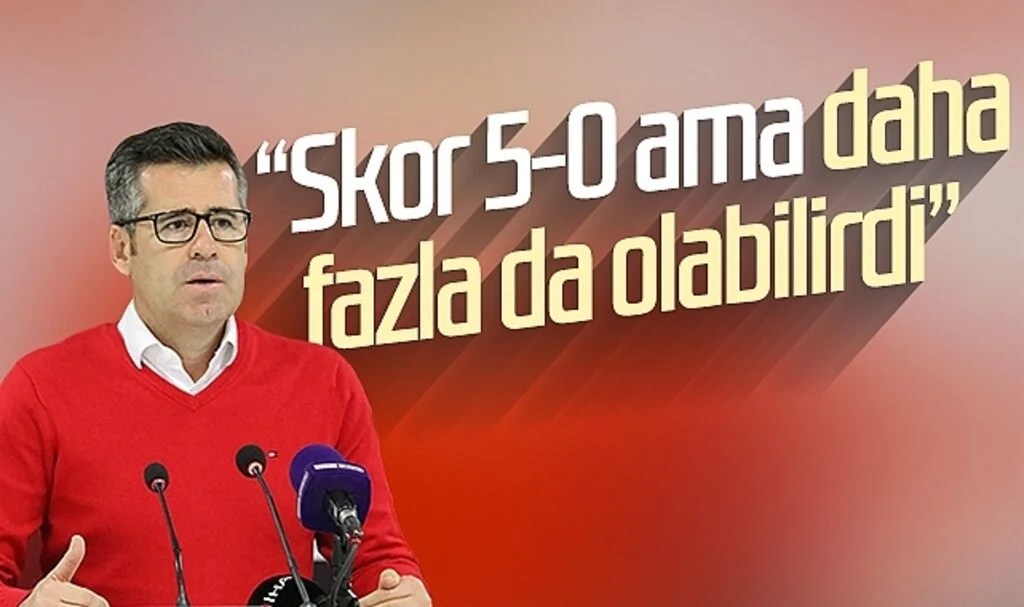 Samsunspor Teknik Direktörü Hüseyin Eroğlu: “Skor 5-0 ama daha fazla da olabilirdi”