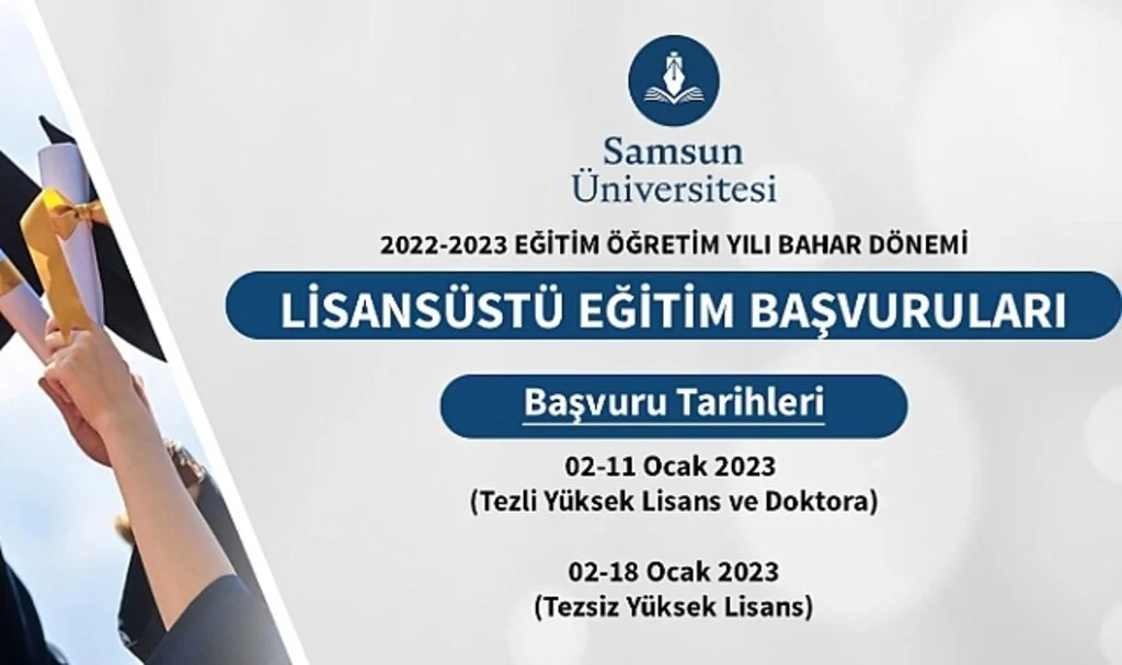 SAMÜ'de Lisansüstü Eğitim Başvuruları Başlıyor