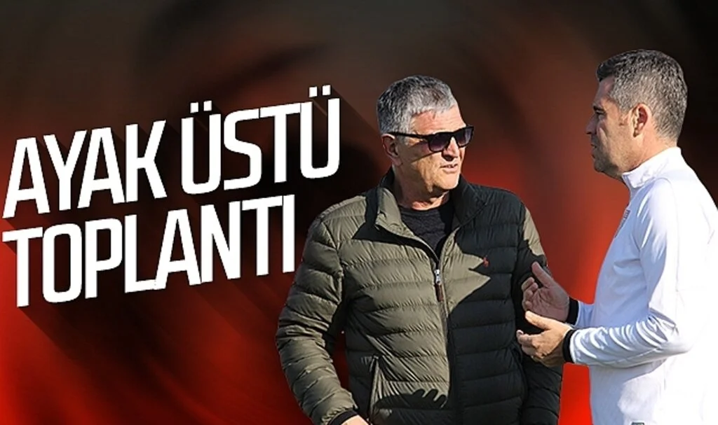 Suat Çakır ve Hüseyin Eroğlu'ndan ayak üstü toplantı