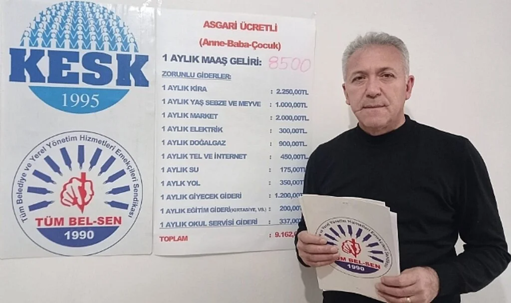 Tüm Bel-Sen Samsun Şube Başkanı Suat Yıldız: 'Maaşlar mum  gibi eriyor'