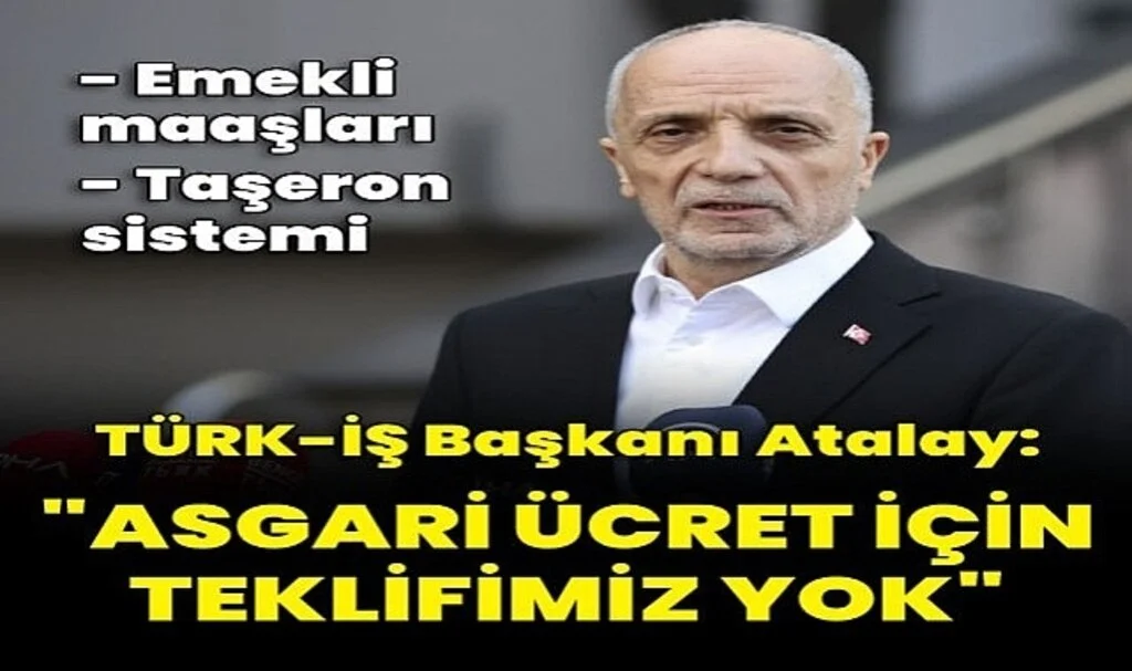 TÜRK-İŞ Genel Başkanı Atalay, Türkiye Yol-İş Genel Kurulu'nda konuştu