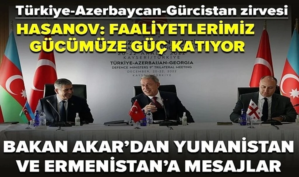 Türkiye-Azerbaycan-Gürcistan zirvesi! Bakanlardan mesajlar