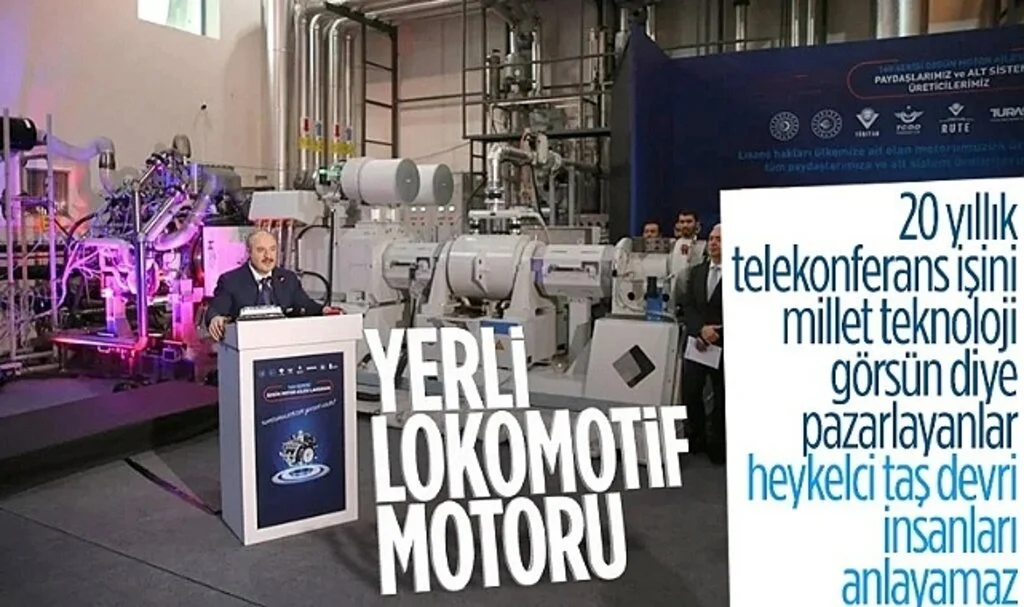 'Türkiye'nin İlk Yerli Tasarım Lokomotif Motoru' Tanıtıldı