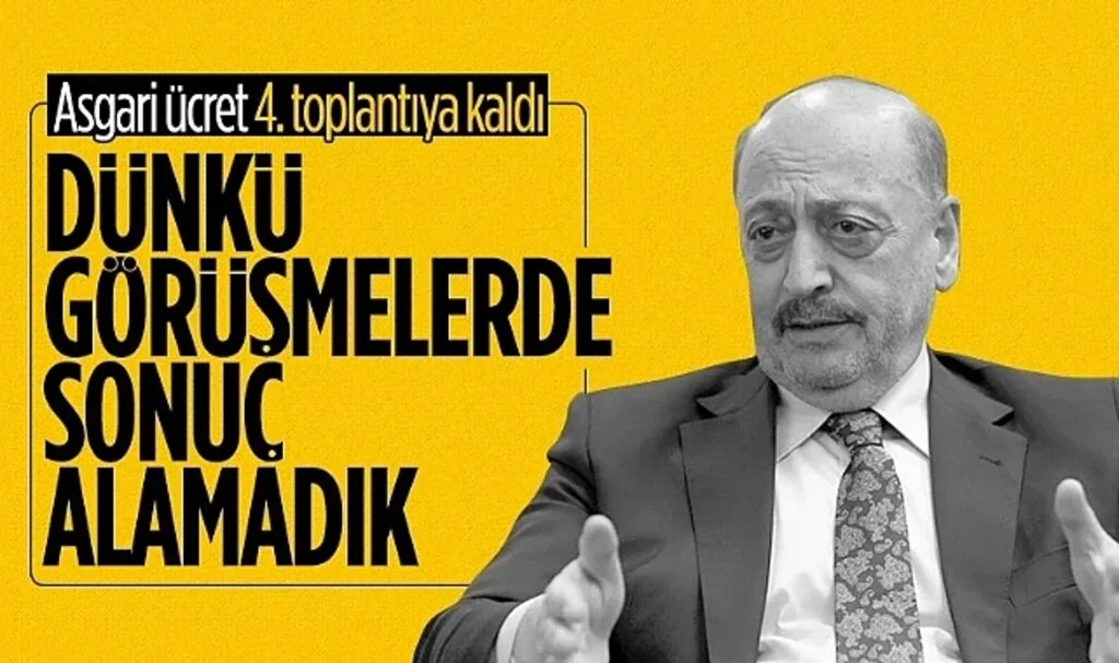 Vedat Bilgin'den Asgari Ücret Toplantısı Açıklaması