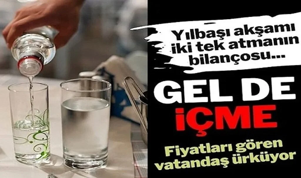 Yılbaşı akşamı evde iki tek atmanın bilançosu: Gel de içme!