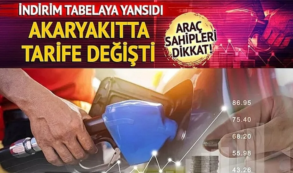 Akaryakıtta tarife değişti! 63 kuruş indirim geldi