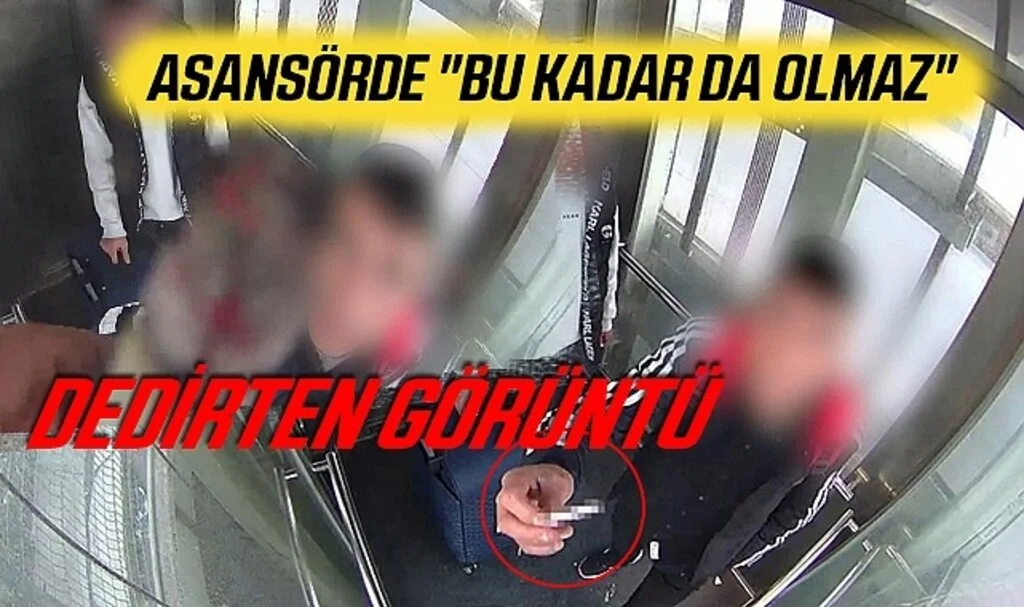 Asansörde "Bu Kadar Da Olmaz" Dedirten Görüntü