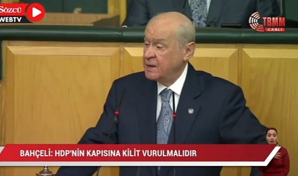 Bahçeli AYM’yi Hedef Aldı: HDP’nin Kapısına Kilit Vurulmalıdır