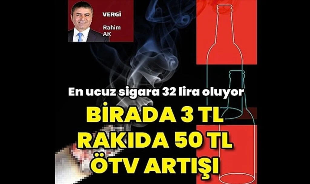 Biraya 3, Rakıya 50 Lira ÖTV Zammı