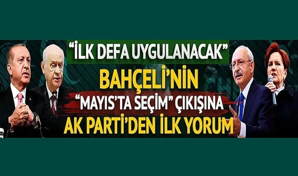 Devlet Bahçeli'nin 'Mayıs' çıkışına AK Parti'den yeşil ışık! Hamza Dağ açıkladı, seçim tarihiyle ilgili alınacak karar bir ilk olacak!