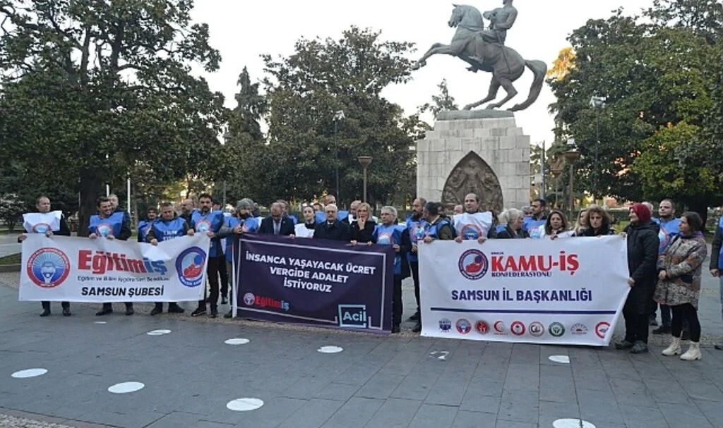 Eğitim İş Samsun Şubesi Eğitimcilerİ Yüzde 100 Zam İstedi 