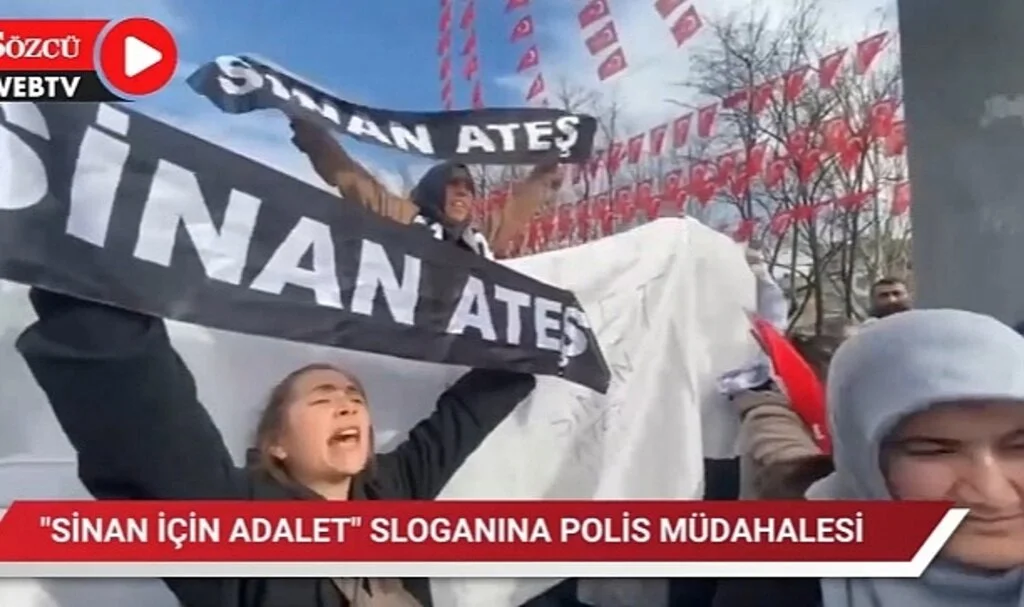 Erdoğan Mitinginde ‘Sinan Ateş İçin Adalet’ Diye Haykıran Kadınlara Polis Müdahale Etti 