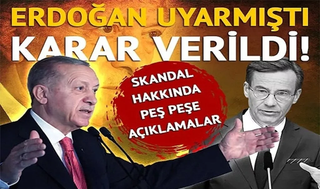 Erdoğan uyarmıştı... Başkentteki skandal gösteriyle ilgili İsveç'ten ilk karar! Açıklamalar peş peşe geldi: "Hakaret davası olarak aldım ama..."