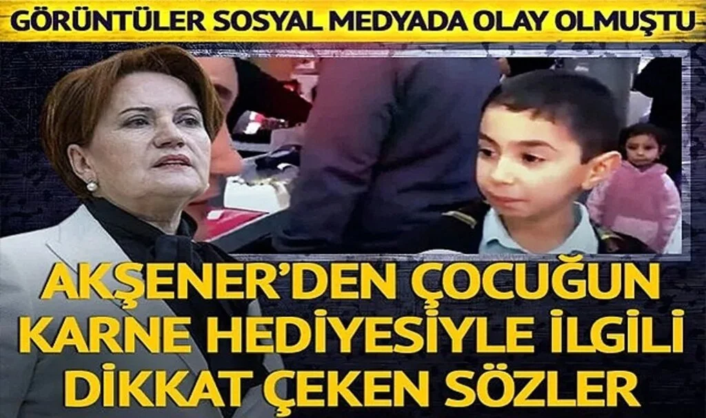 Görüntüler sosyal medyada olay olmuştu! 'Annem karne hediyesi et aldı' Akşener'den dikkat çeken sözler: Kasaptan 3 parça pirzolayı...