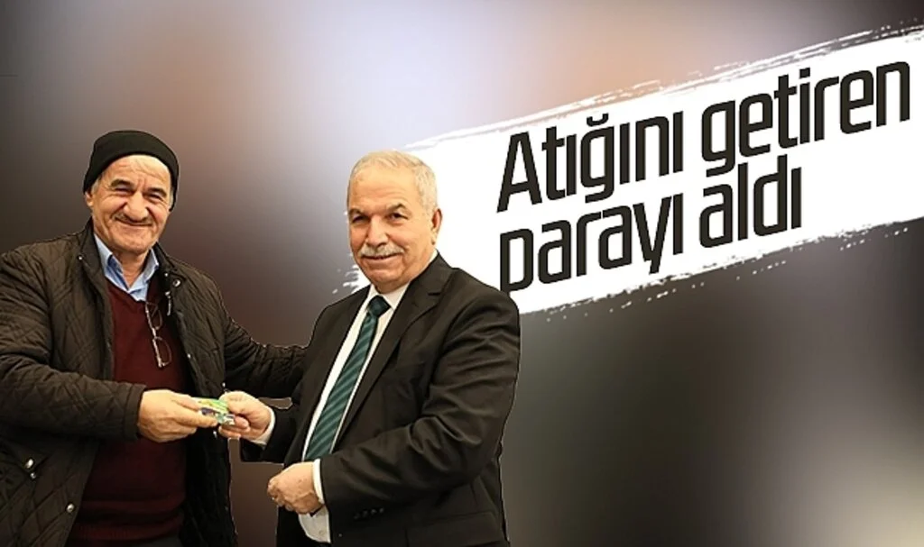 İlkadım'da atığını getiren parayı aldı