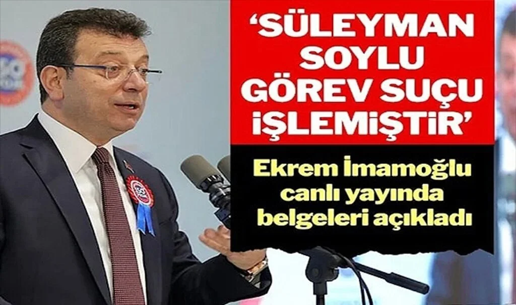 İmamoğlu’ndan Soylu ve Bozdağ Hakkında Sert Sözler