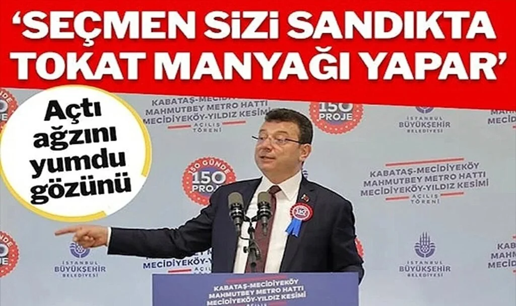 İmamoğlu: Yargıdan Elinizi Çekin, Seçmen Sizi Sandıkta Tokat Manyağı Eder