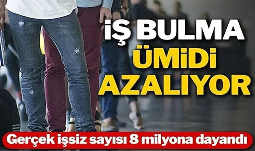 İş Bulma Ümidi Azalıyor: Geniş Tanımlı İşsiz Sayısı 8 Milyona Dayandı