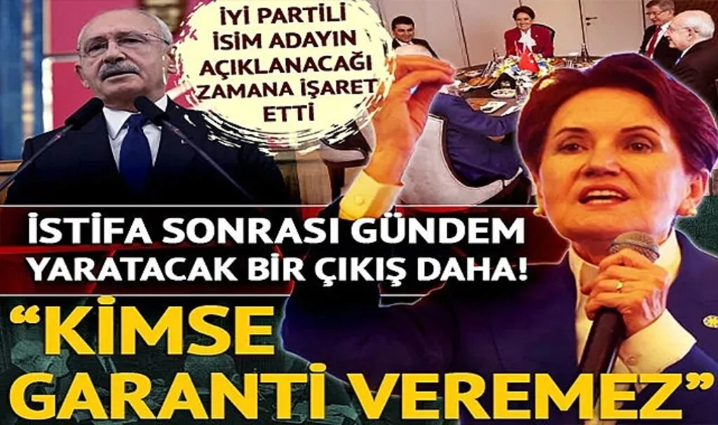 İYİ Parti'den gündem yaratacak bir çıkış daha! "Kimse garanti edemez" diyerek mesaj verdi: 'Aday açıklandığında benzeri yaşanabilir'