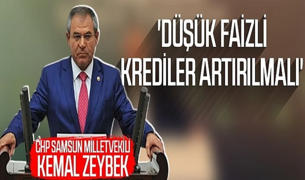 Kemal Zeybek; 'Düşük Faizli Krediler Artırılmalı'