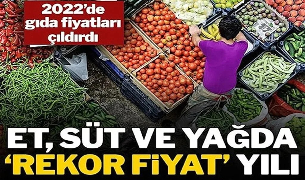 Küresel Gıda Fiyatları 2022'de Sert Yükseldi
