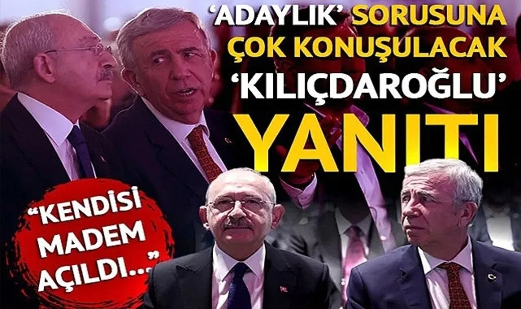 Mansur Yavaş'tan adaylık sorusuna gündem yaratacak 'Kılıçdaroğlu' yanıtı! "Ekibine danıştım" deyip kulisi paylaştı