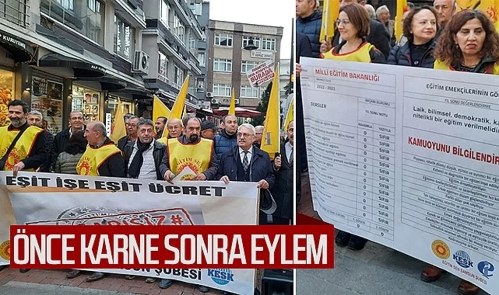 Önce karne sonra eylem