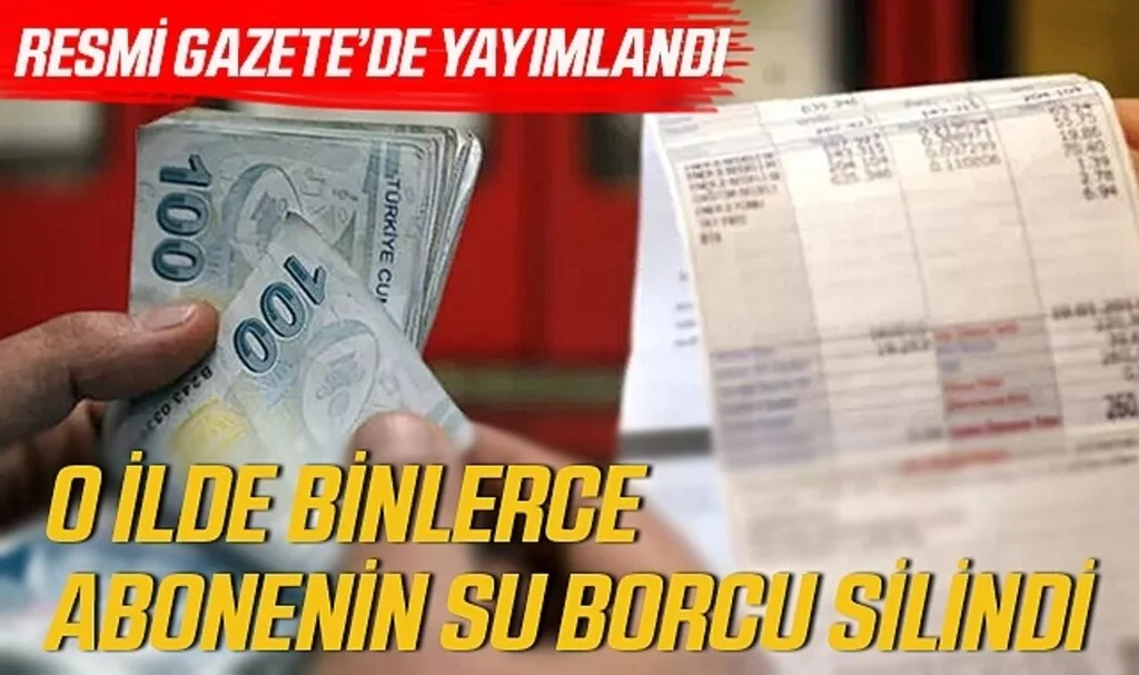 Resmi Gazete'de Yayımlandı! Diyarbakır'da Binlerce Abonenin Su Borcu Silindi