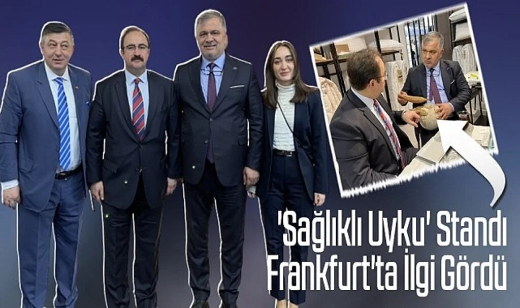 'Sağlıklı Uyku' Standı Frankfurt'ta ilgi Gördü