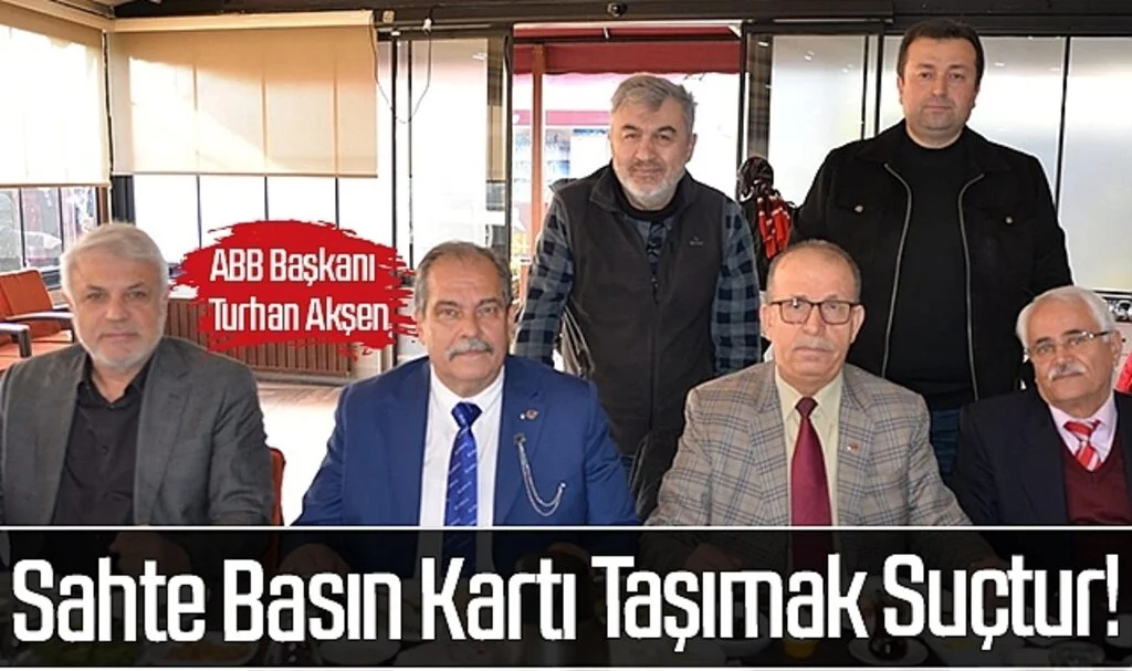 Sahte Basın Kartı Taşımak Suçtur!