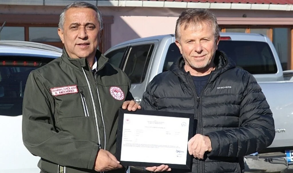 Samsun Bafra'da 2 Firmaya Sertifika