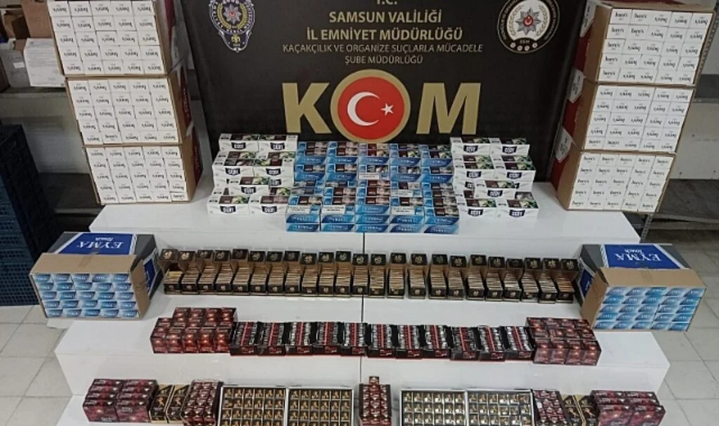 Samsun'da 110 Bin Makaron Ele Geçirildi