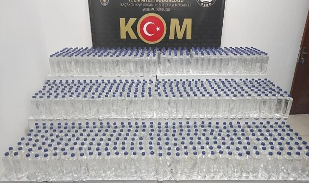 Samsun'da 1280 Litre Etil Alkol Ele Geçirildi