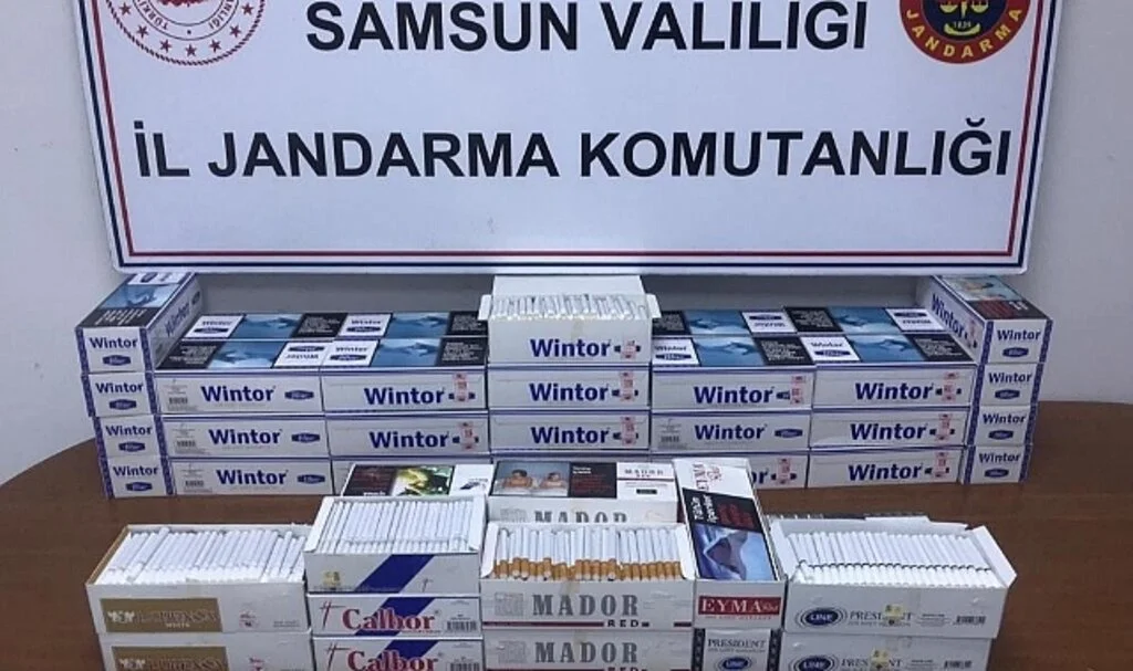 Samsun'da Jandarma 10 Bin 400 Adet Makaron Ele Getirdi