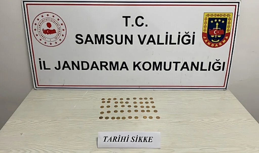 Samsun'da Jandarma 47 Adet Sikke Ele Geçirdi