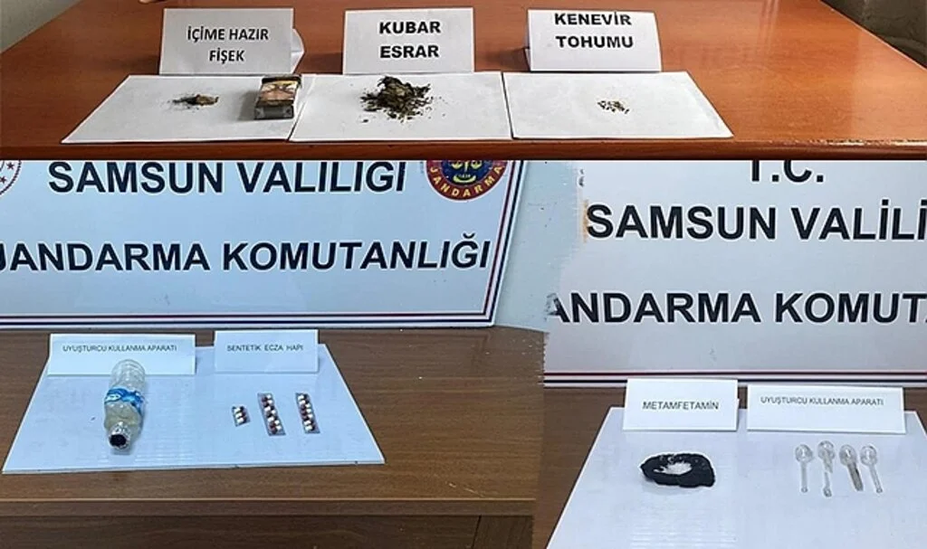 Samsun'da Jandarmadan Uyuşturucu Operasyonu