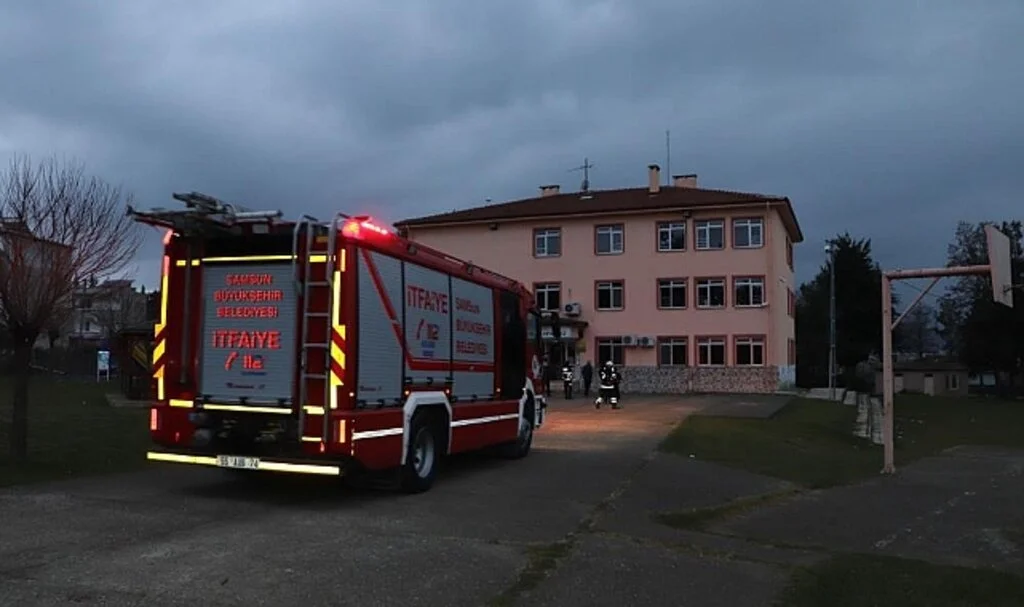 Samsun’da Okulda Yangın Paniği