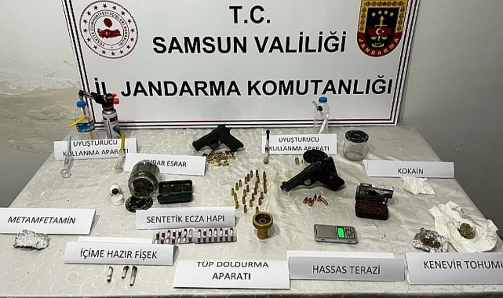 Samsun'da Uyuşturucu Operasyonunda 3 Şüpheli Gözaltına Alındı